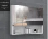 Gabinete modificado para requisitos particulares espejo elegante de la vanidad del cuarto de baño del lavabo del color del tamaño del ODM LED