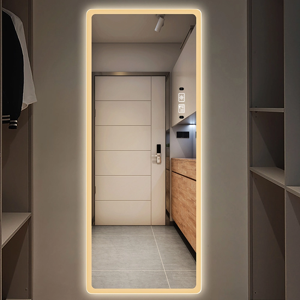 Espejo de cuerpo entero de alta calidad con luz LED Espejos de baño retroiluminados Espejo de vestidor