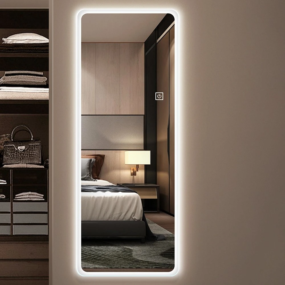Espejo de cuerpo entero de alta calidad con luz LED Espejos de baño retroiluminados Espejo de vestidor