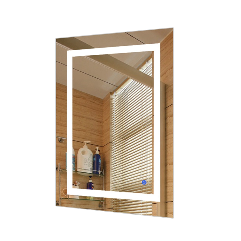 Espejo LED inteligente para baño, muebles de tocador iluminados, espejo de cristal decorativo montado en la pared, espejo de maquillaje con Bluetooth, decoración del hogar