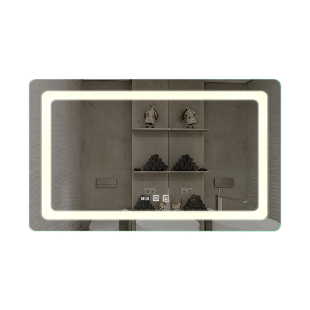 Espejo de pared para decoración del hogar, espejo de baño, espejo de maquillaje con Bluetooth, espejo inteligente LED, muebles de salón