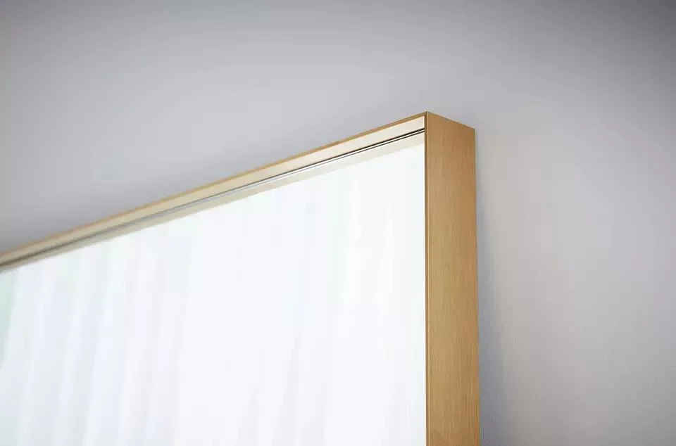 Marco de espejo y espejo de cristal de pared de arte artesanal de tamaño personalizado rectangular