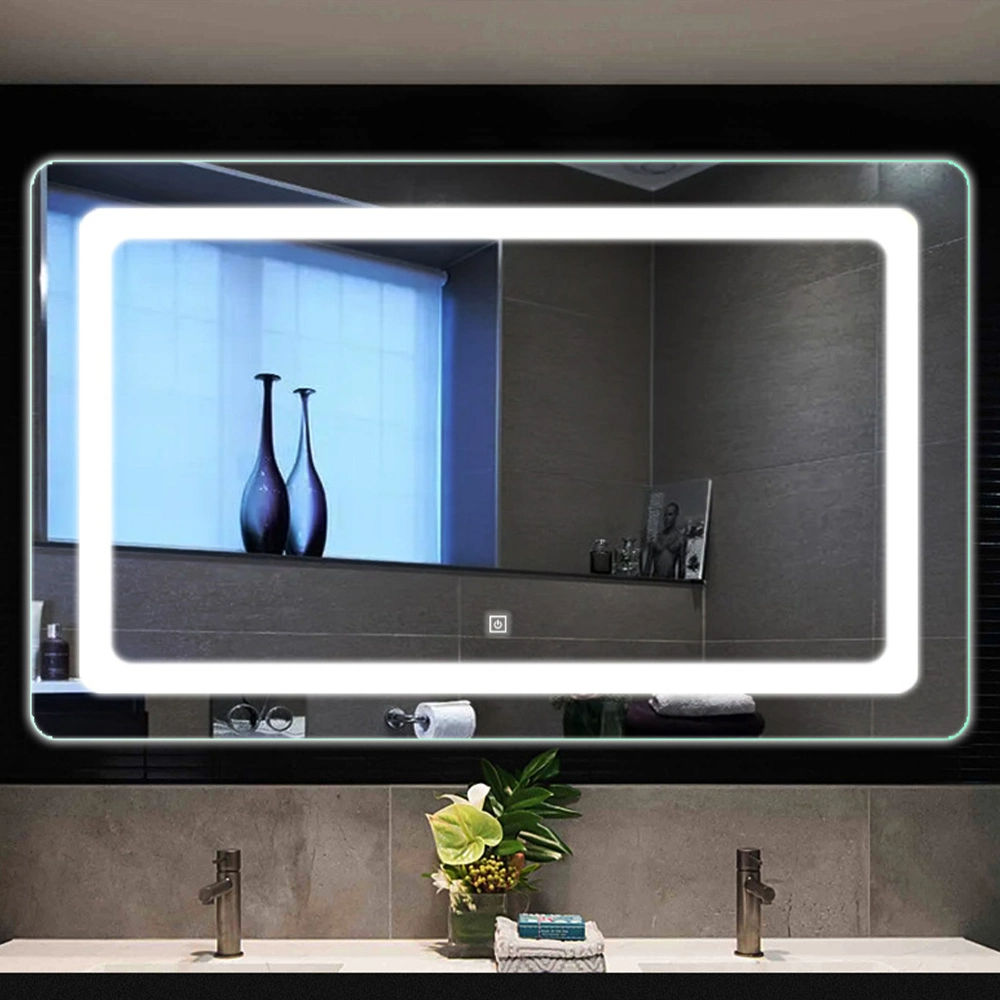 Espejo de tocador montado en la pared del baño LED, espejo inteligente para el hogar, decoración del hogar, espejo de maquillaje con Bluetooth, accesorios de baño