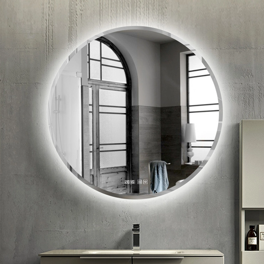 Espejo inteligente LED, espejo montado en la pared, decoración del hogar, espejo de maquillaje con Bluetooth, accesorios de baño, muebles de salón