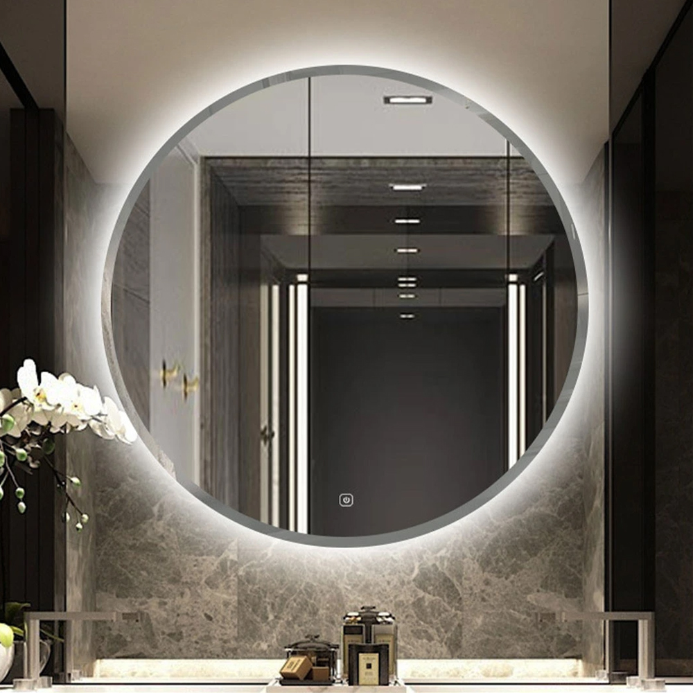 Espejo LED para baño, espejo de tocador montado en la pared, espejo inteligente para el hogar, decoración del hogar, espejo de maquillaje con Bluetooth, espejo de cristal