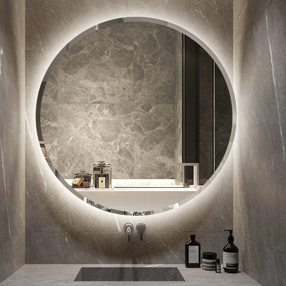 Espejo inteligente LED, espejo montado en la pared, decoración del hogar, espejo de maquillaje con Bluetooth, accesorios de baño, muebles de salón
