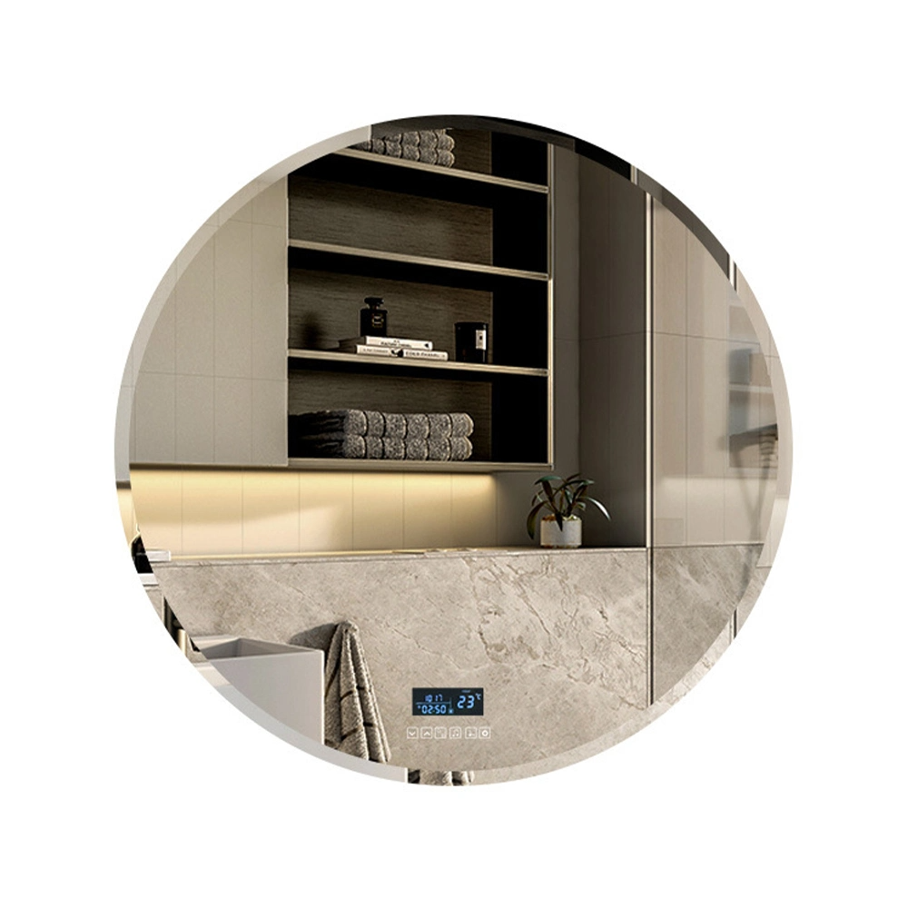 Espejo inteligente LED, espejo montado en la pared, decoración del hogar, espejo de maquillaje con Bluetooth, accesorios de baño, muebles de salón