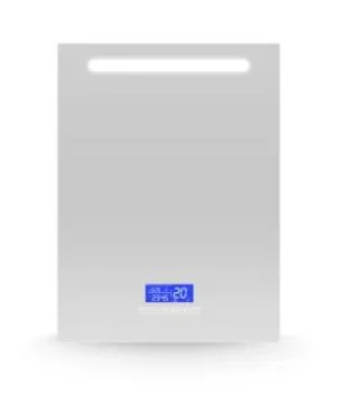 Espejo inteligente antiniebla LED para baño con pantalla de temperatura de tiempo de altavoz Bluetooth