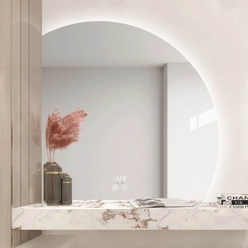 Luces LED de forma irregular Espejo de baño inteligente Inodoro Montado en la pared Espejo luminoso Mesa de maquillaje Espejo de tocador