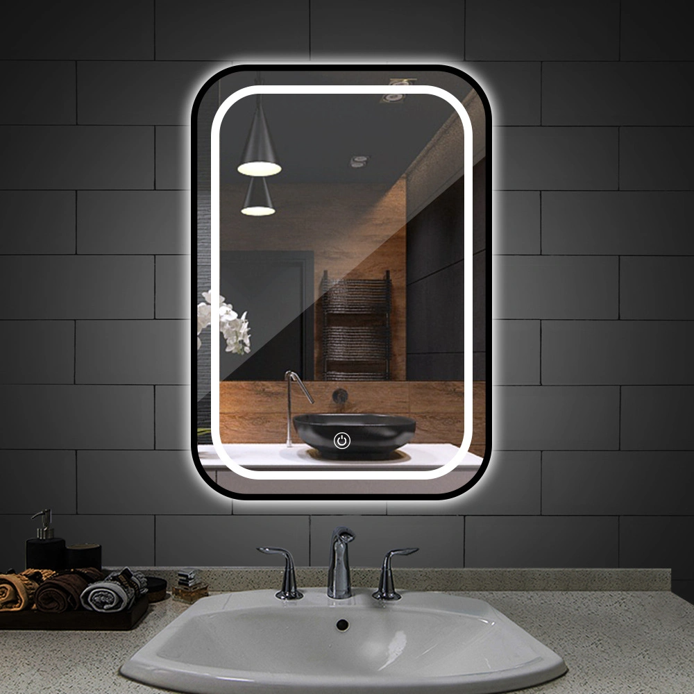 Espejo de baño Luz LED Desempañador Espejo táctil Baño Baño Espejo LED