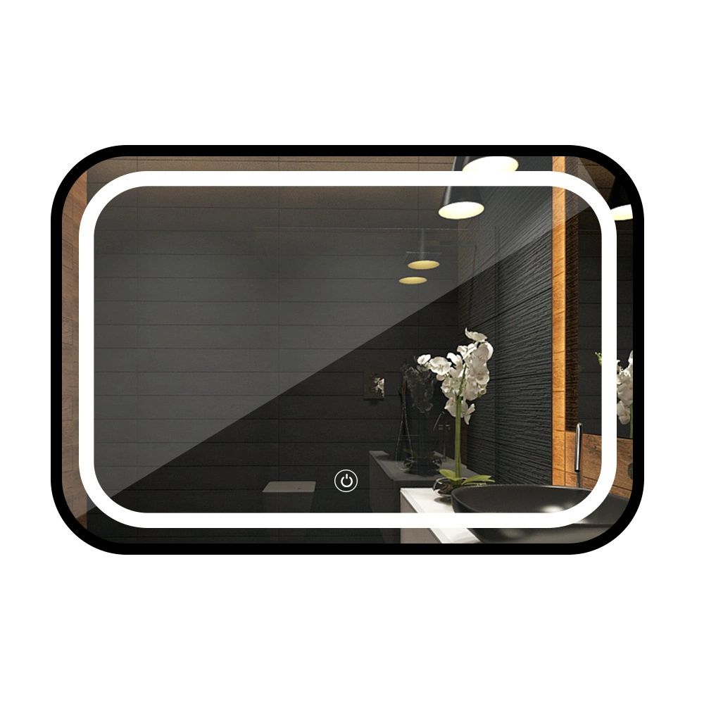 Espejo de baño Luz LED Desempañador Espejo táctil Baño Baño Espejo LED