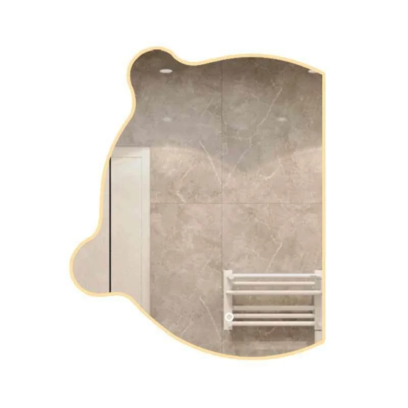 Espejo de tocador con pantalla táctil de oso, dormitorio de baño, maquillaje heterotípico Irregular creativo, espejo de tocador