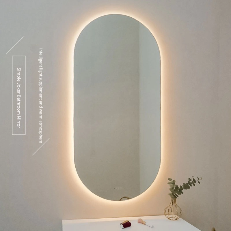 Espejo de baño inteligente Espejo de baño LED montado en la pared con luz Espejo de baño antivaho