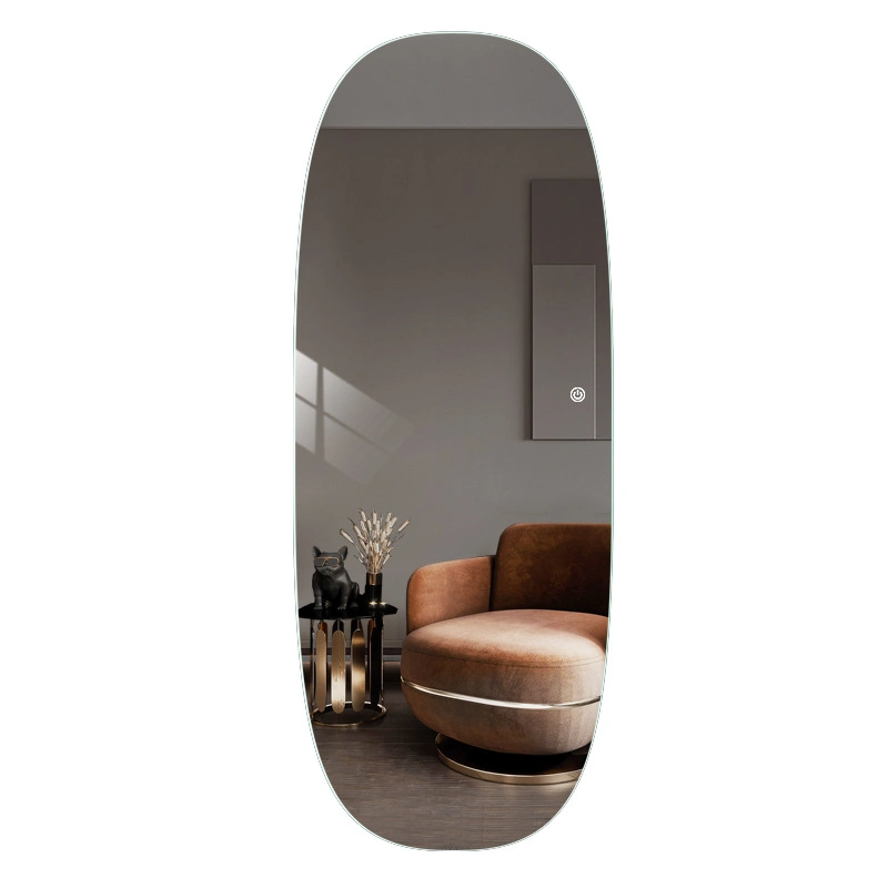 Espejo de pared LED Tienda de ropa decorativa Probador Espejo tridimensional inteligente de cuerpo entero