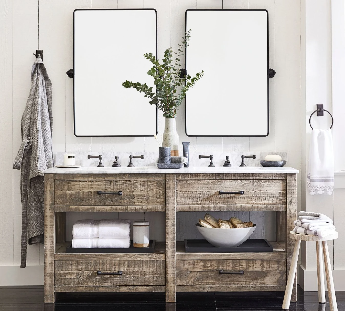 Venta al por mayor, espejo personalizado de lujo moderno para el hogar, espejo de tocador de baño para baño a la venta
