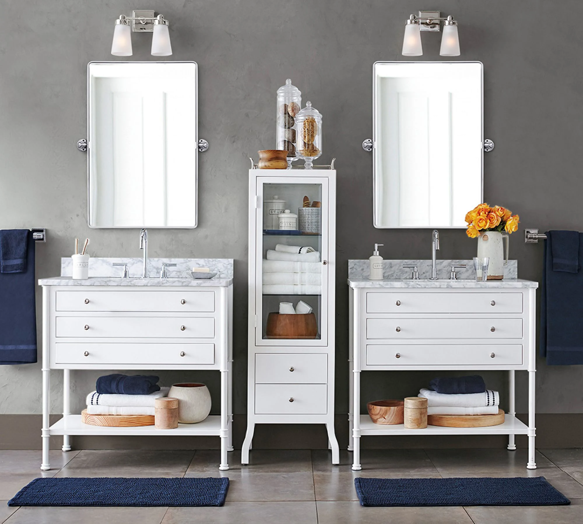 Elegante espejo de baño de lujo moderno con decoración de pared de hotel, espejo de baño personalizado